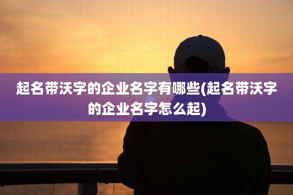 起名带沃字的企业名字有哪些(起名带沃字的企业名字怎么起)