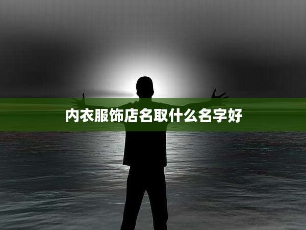 内衣服饰店名取什么名字好