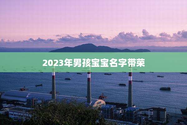 2023年男孩宝宝名字带荣