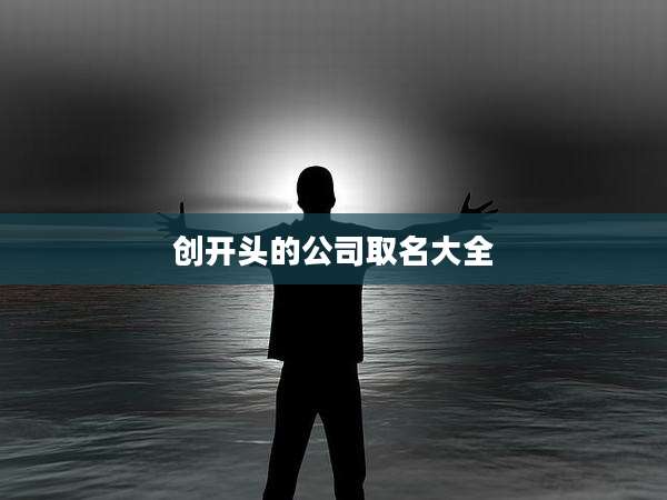 创开头的公司取名大全