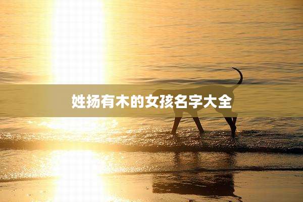 姓扬有木的女孩名字大全