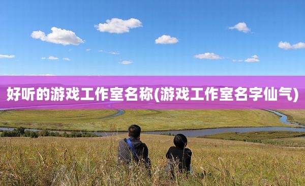 好听的游戏工作室名称(游戏工作室名字仙气)