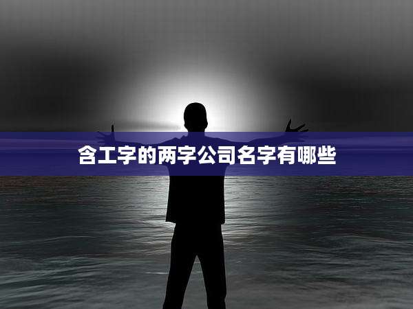 含工字的两字公司名字有哪些