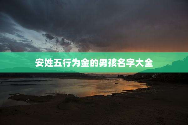 安姓五行为金的男孩名字大全