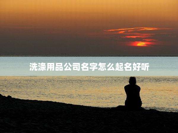 洗涤用品公司名字怎么起名好听
