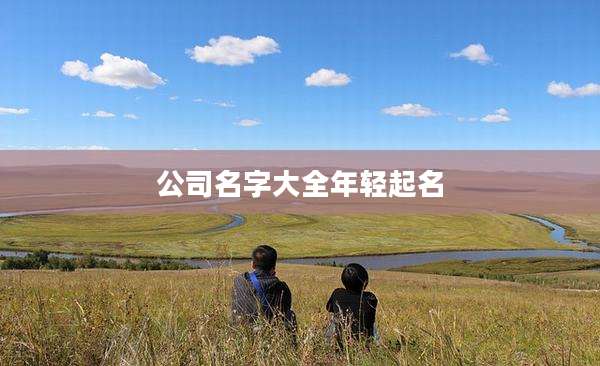 公司名字大全年轻起名