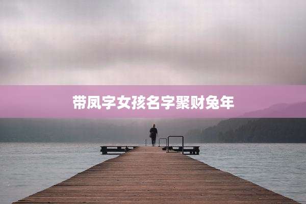 带凤字女孩名字聚财兔年