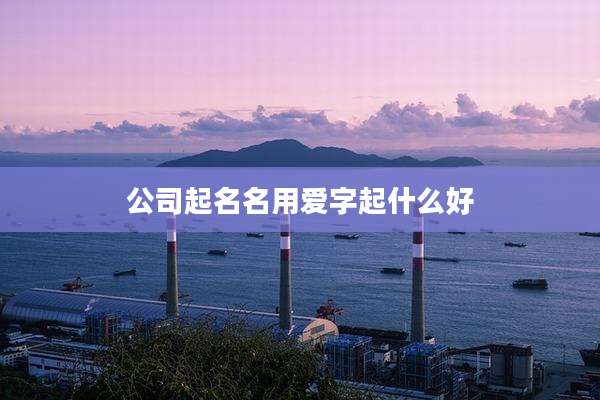 公司起名名用爱字起什么好