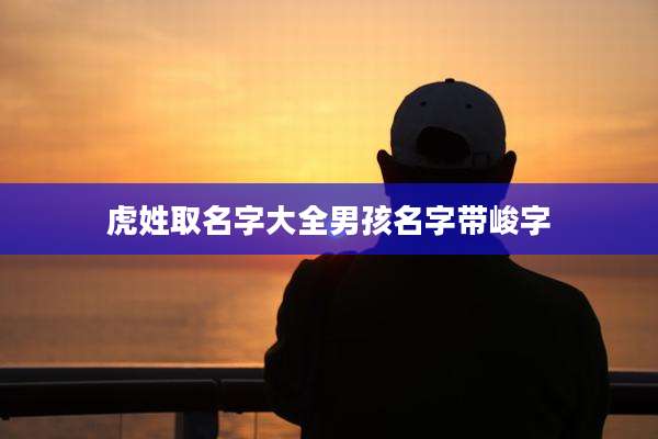 虎姓取名字大全男孩名字带峻字