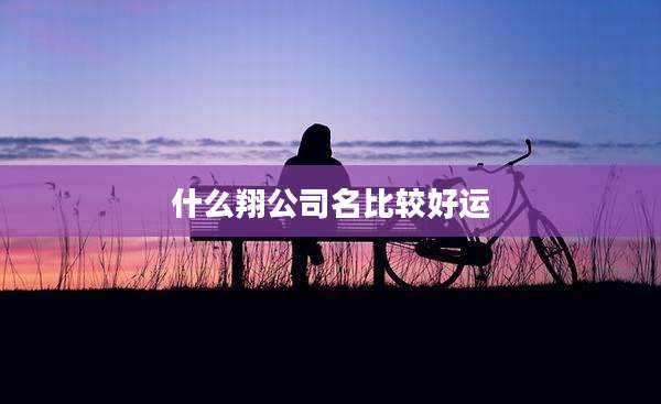 什么翔公司名比较好运