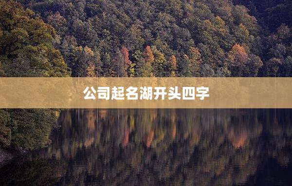 公司起名湖开头四字