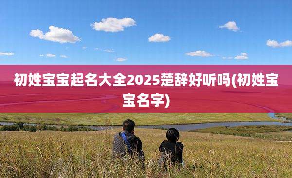 初姓宝宝起名大全2025楚辞好听吗(初姓宝宝名字)