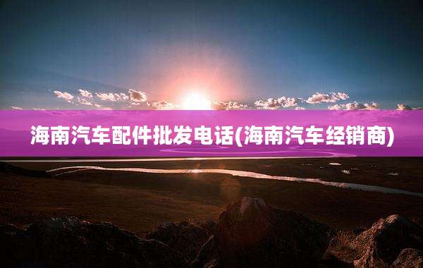 海南汽车配件批发电话(海南汽车经销商)