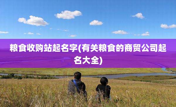粮食收购站起名字(有关粮食的商贸公司起名大全)