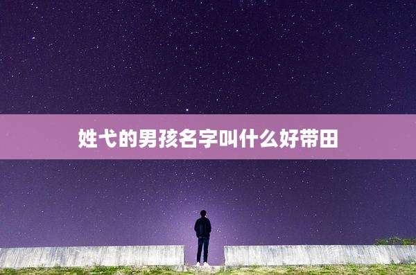 姓弋的男孩名字叫什么好带田