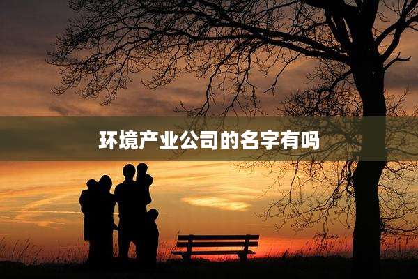 环境产业公司的名字有吗