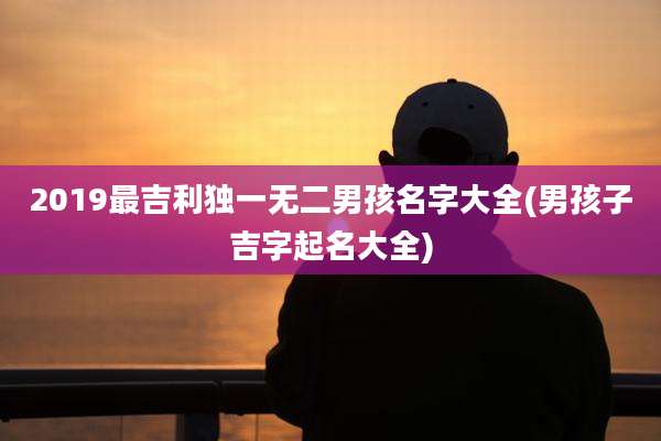 2019最吉利独一无二男孩名字大全(男孩子吉字起名大全)