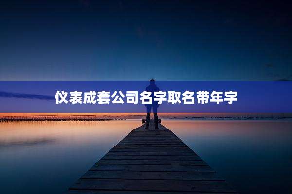 仪表成套公司名字取名带年字