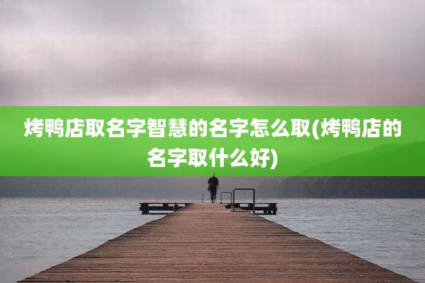 烤鸭店取名字智慧的名字怎么取(烤鸭店的名字取什么好)