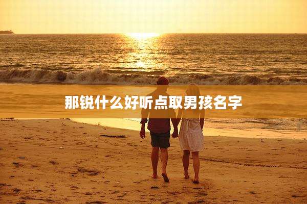 那锐什么好听点取男孩名字