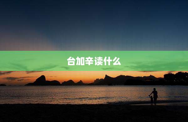 台加辛读什么