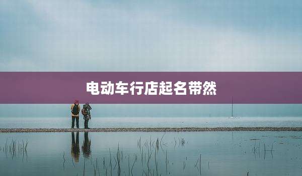 电动车行店起名带然