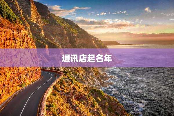 通讯店起名年