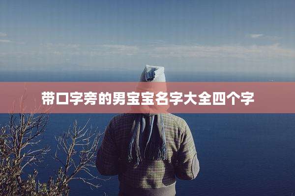 带口字旁的男宝宝名字大全四个字
