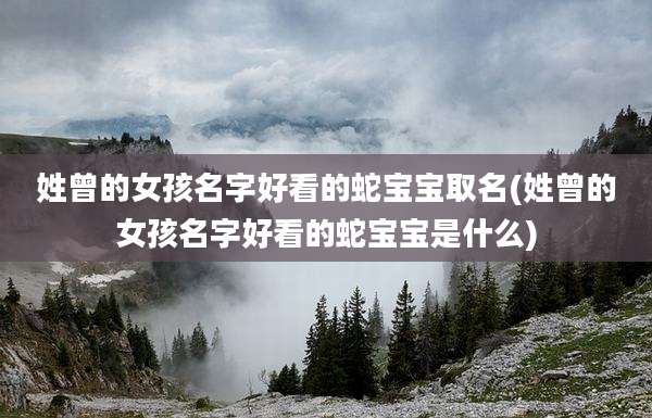 姓曾的女孩名字好看的蛇宝宝取名(姓曾的女孩名字好看的蛇宝宝是什么)