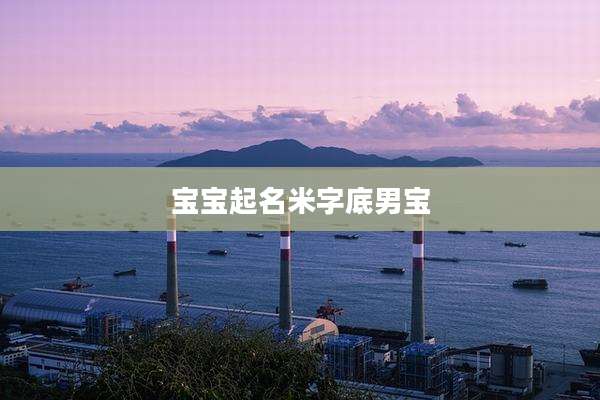宝宝起名米字底男宝