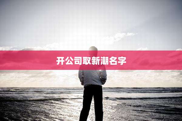 开公司取新潮名字