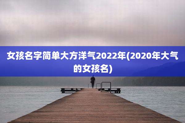 女孩名字简单大方洋气2022年(2020年大气的女孩名)