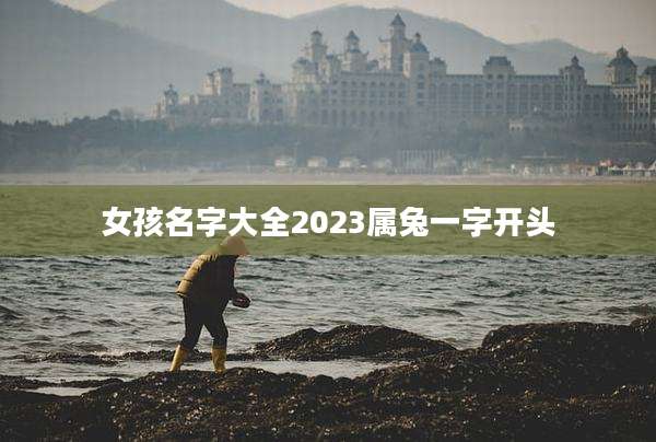 女孩名字大全2023属兔一字开头