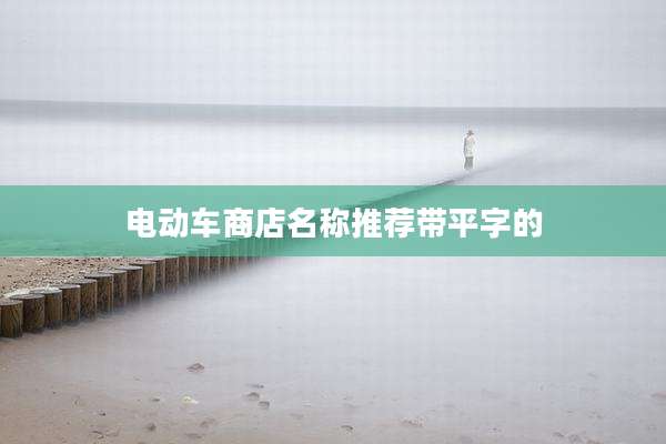 电动车商店名称推荐带平字的