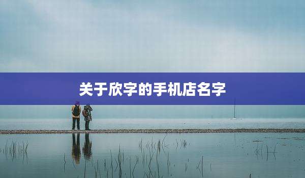 关于欣字的手机店名字