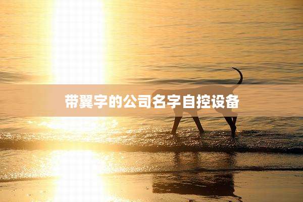 带翼字的公司名字自控设备