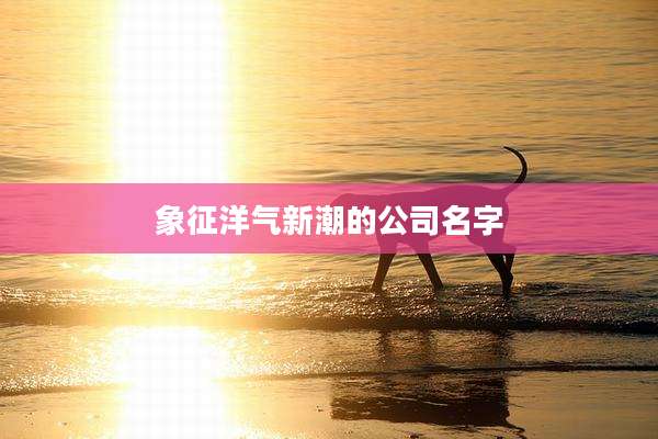 象征洋气新潮的公司名字