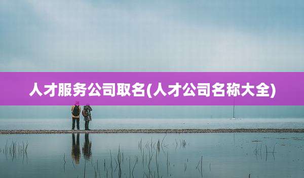 人才服务公司取名(人才公司名称大全)