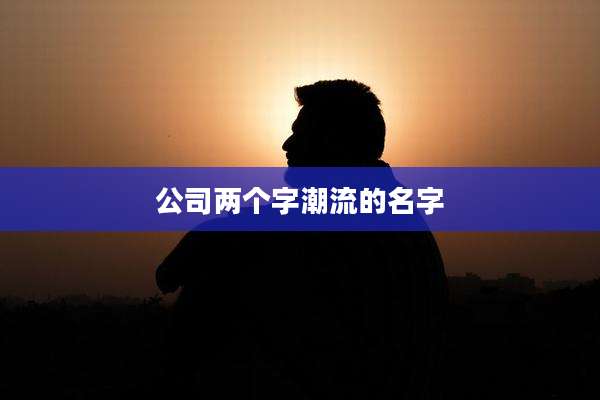 公司两个字潮流的名字
