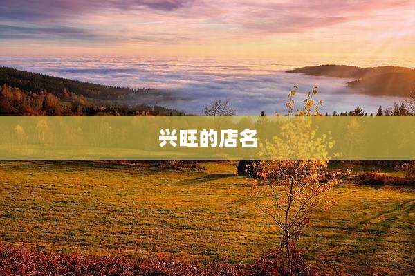 兴旺的店名