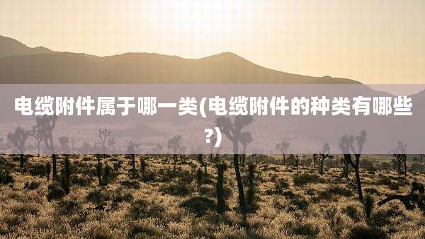 电缆附件属于哪一类(电缆附件的种类有哪些?)