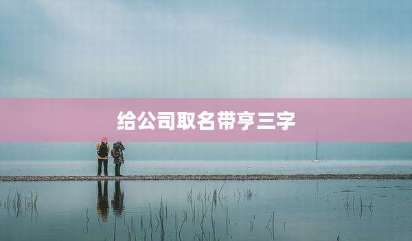 给公司取名带亨三字