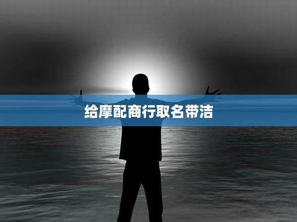 给摩配商行取名带洁
