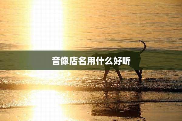 音像店名用什么好听