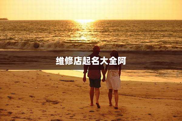 维修店起名大全阿