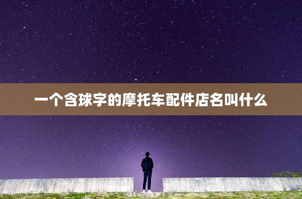 一个含球字的摩托车配件店名叫什么