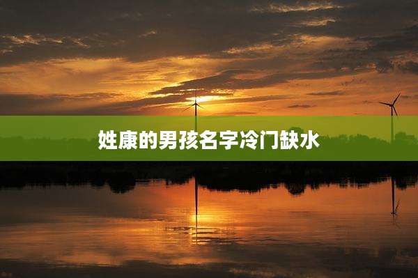 姓康的男孩名字冷门缺水