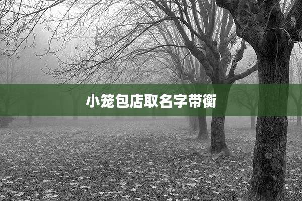 小笼包店取名字带衡