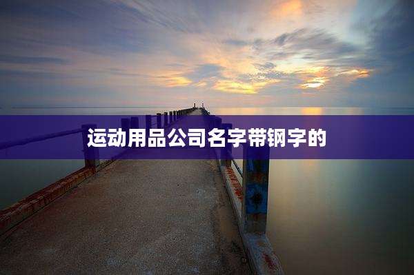 运动用品公司名字带钢字的