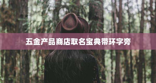 五金产品商店取名宝典带环字旁